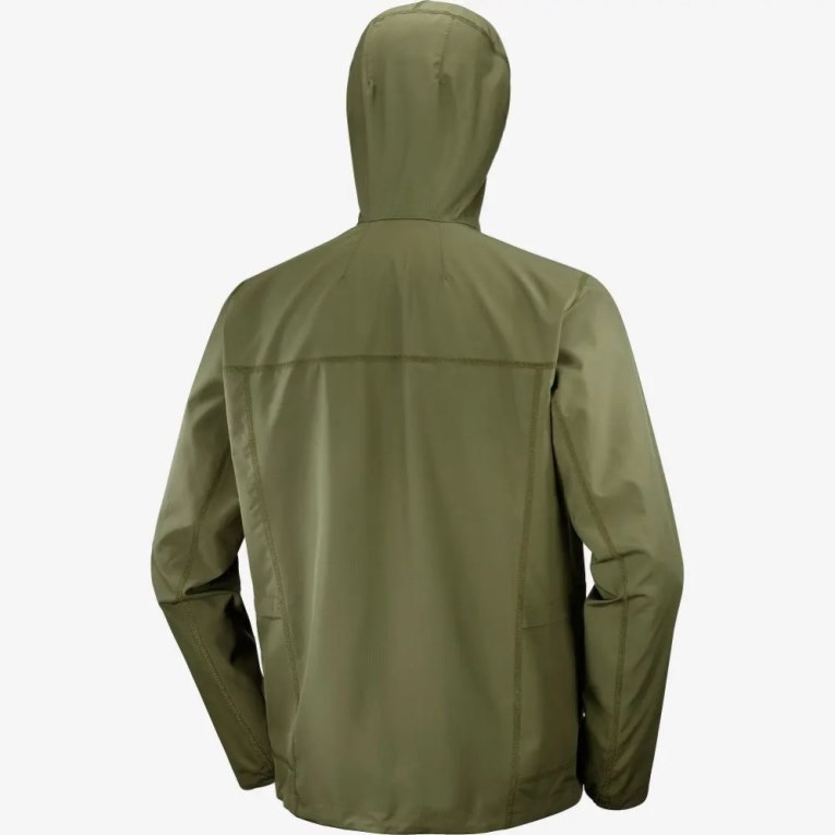 Olive Salomon Outlife Packable Shell U Men's Windbreaker | PH 45906Z